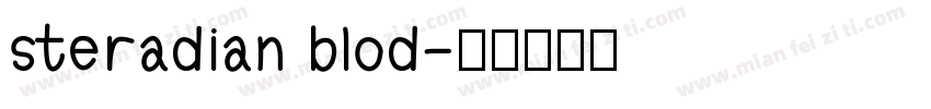 steradian blod字体转换